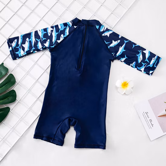 Летняя одежда для малышей с героями мультфильмов, цельный купальник для мальчика, один